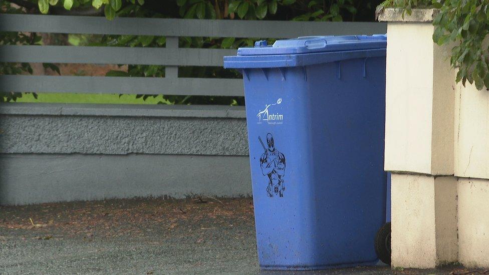 The familiar blue recycling bins could disappear from the streets of Antrim