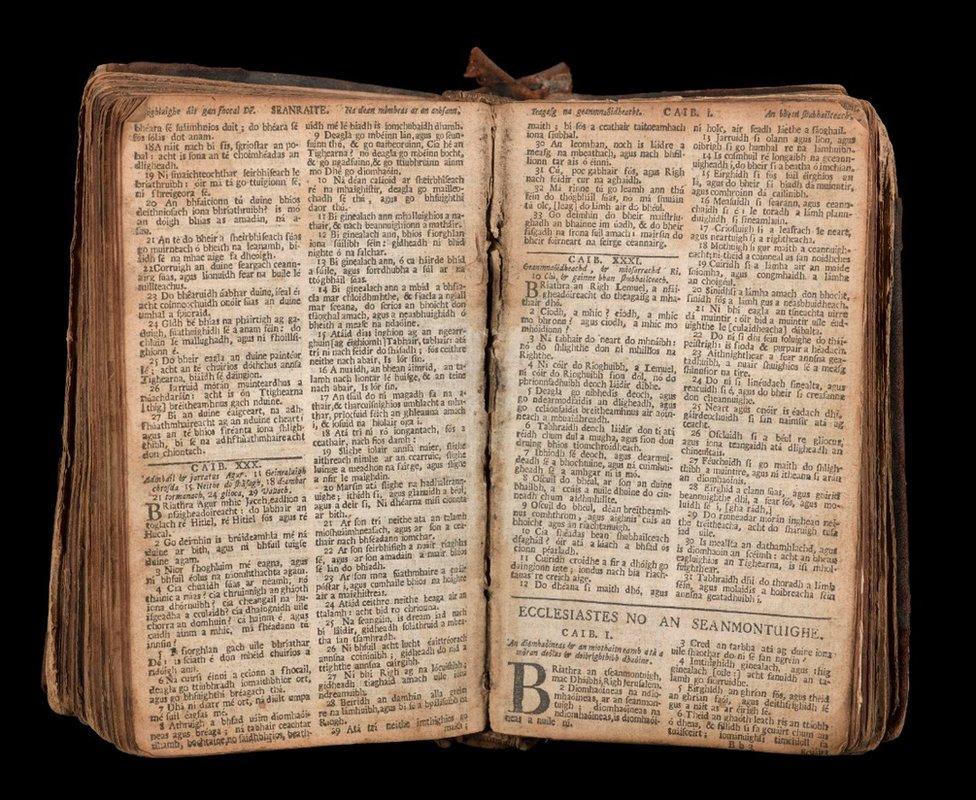 This Gaelic bible pictured above belonged to a soldier who served with the Argyll militia, raised by the Clan Campbell to fight on the side of the government forces