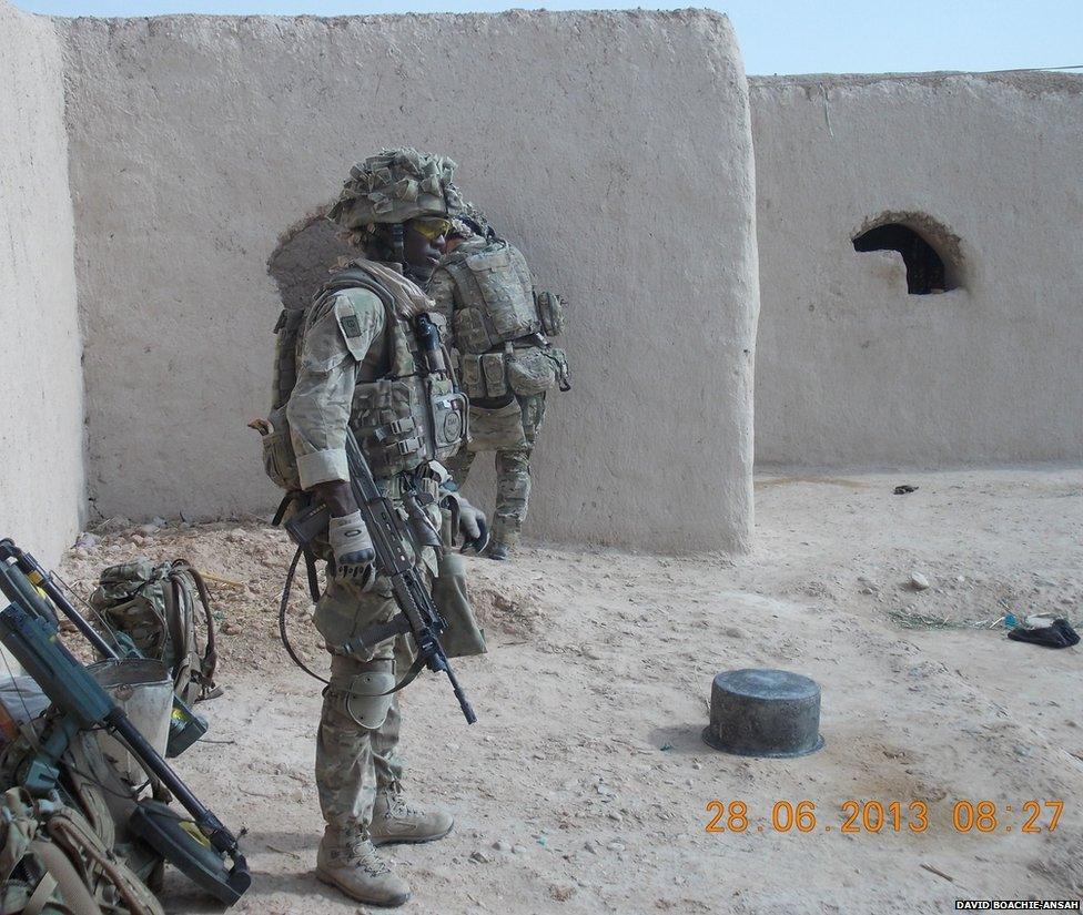 David Boachie-Ansah in Afghanistan