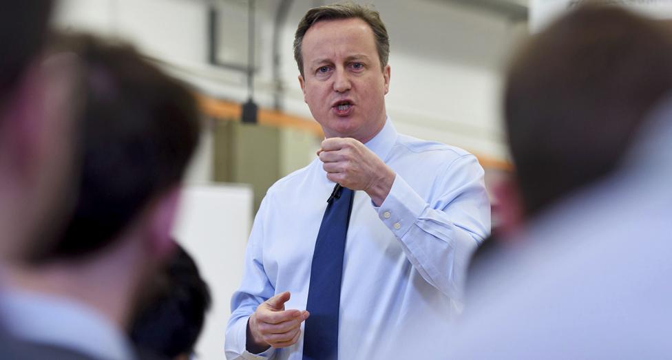 David Cameron at the Siemens plant in Chippenham