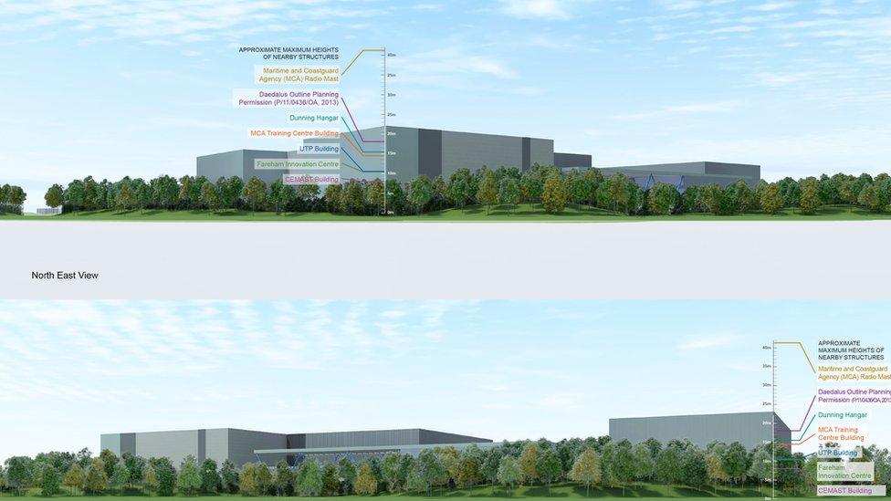 Proposed height of Nation Grid building