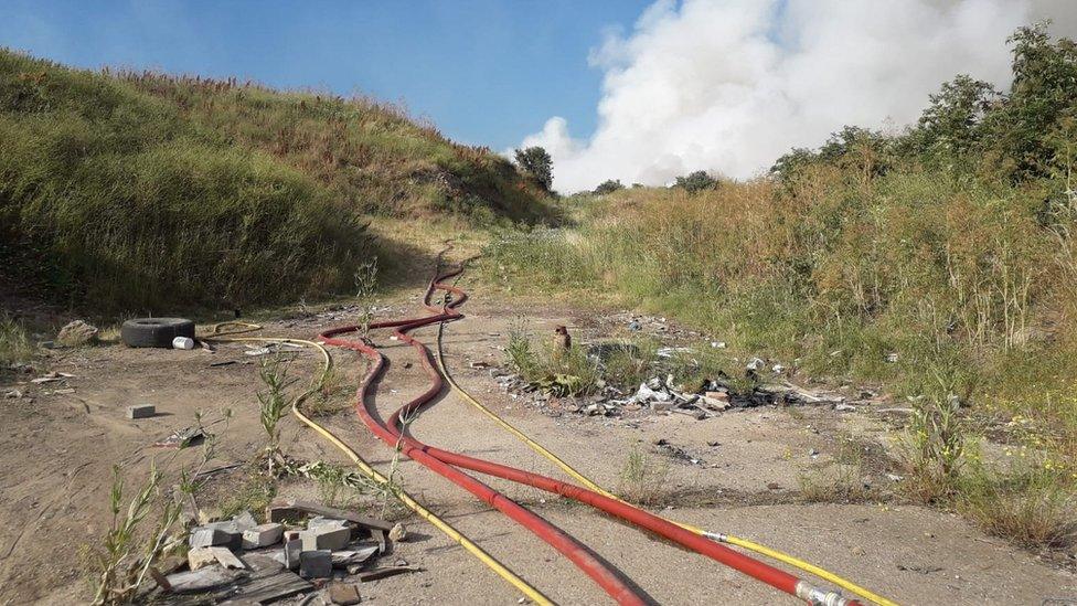 Rainham grass fire