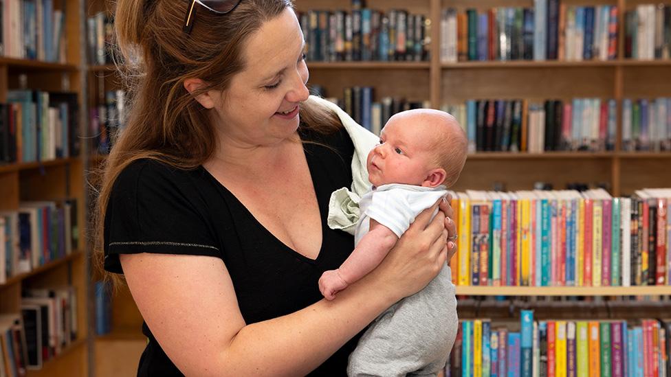 Kat O'Shea with her son Lucas