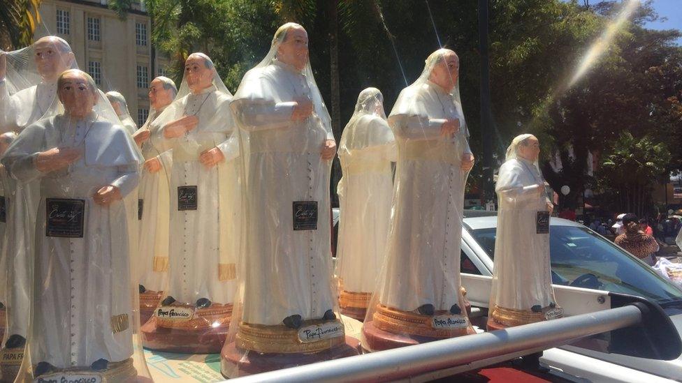 Pope memorabilia in Villavicencio