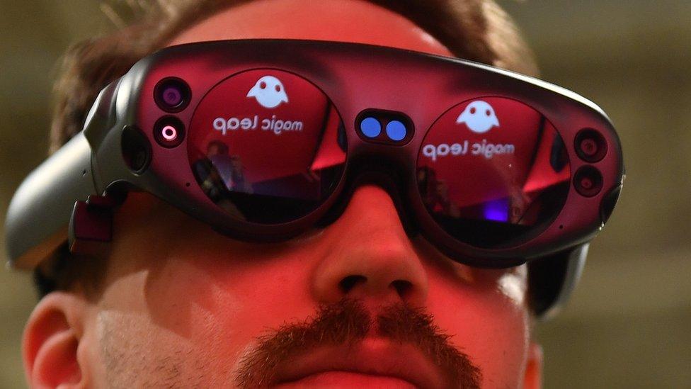 A Magic Leap headset