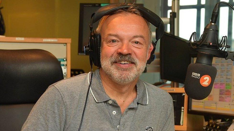 Graham Norton in the Radio 2 studio