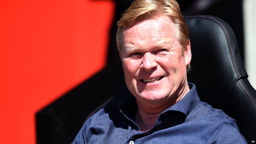 Southampton's Manager Ronald Koeman during the Pre-Season Friendly match at St Mary's Stadium, Southampton.