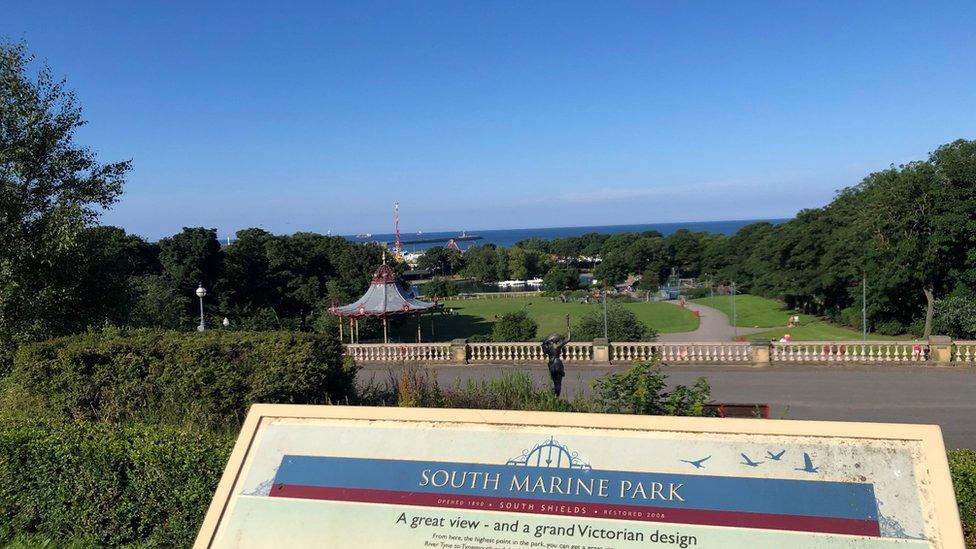 South Marine Park in South Shields