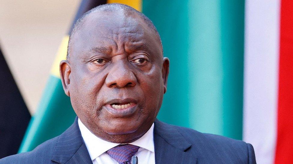 South African President Cyril Ramaphosa