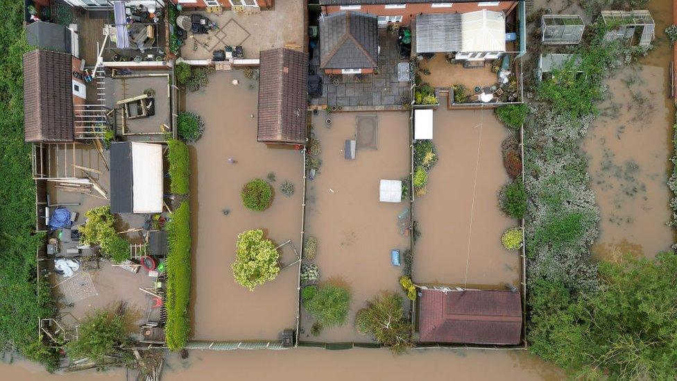 Many people have had to leave their homes after heavy rain left their homes flooded