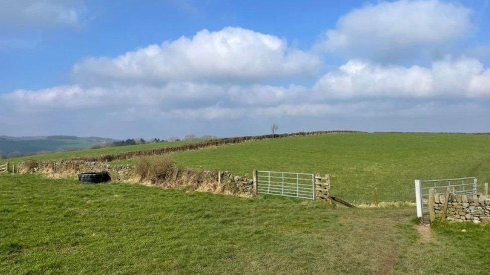 Farmland in Derbyshire