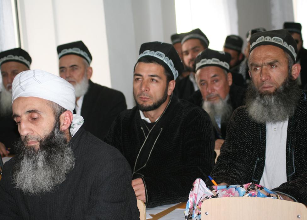 File photo: Bearded Tajik men