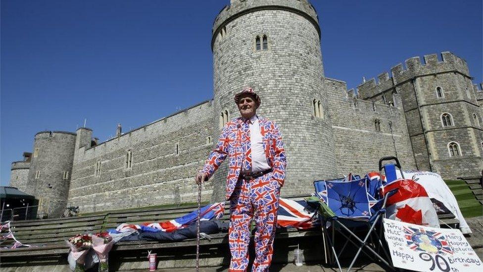 Royal super fan Terry Hutt in Windsor