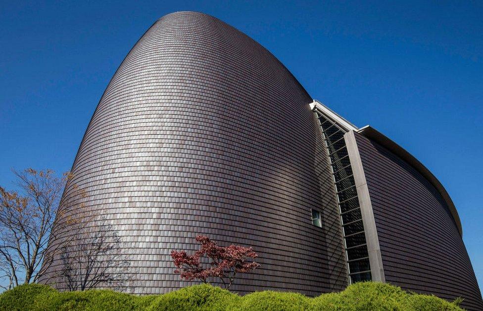 Nara Centennial Hall in Japan, designed by Arata Isozaki