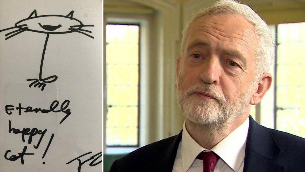 Jeremy Corbyn and his drawing