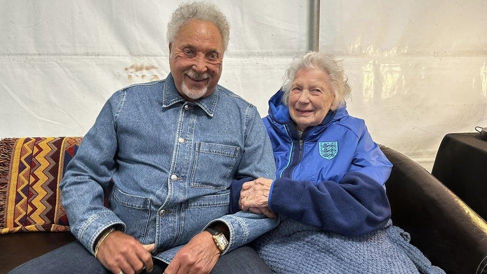 Tom Jones and Sylvia Hallet