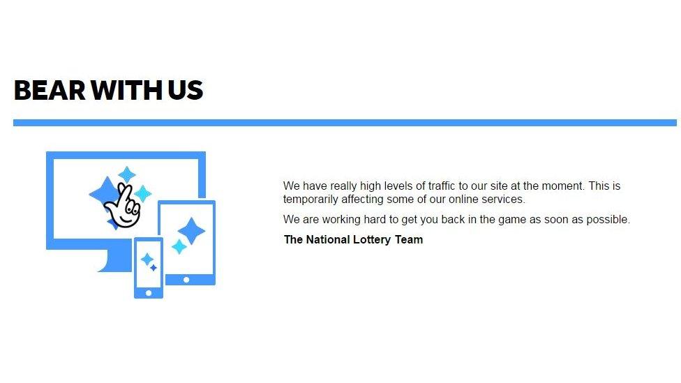 The National Lottery website