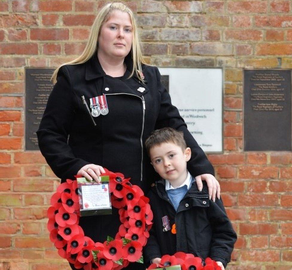 Rebecca Rigby and her son Jack