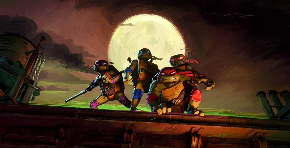 Film still from Teenage Mutant Ninja Turtles: Mutant Mayhem