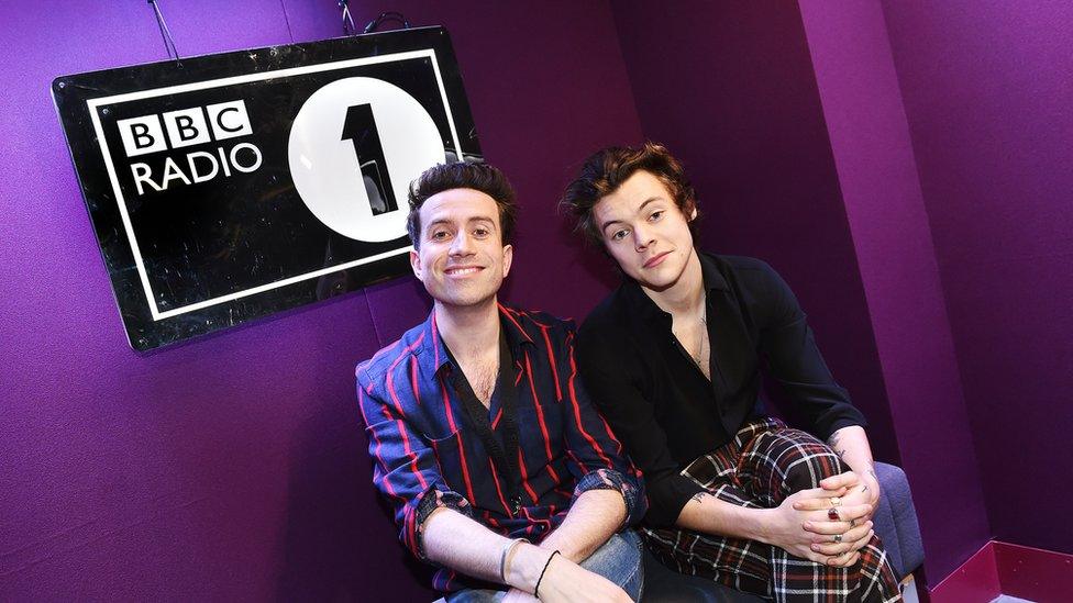 Harry Styles and Nick Grimshaw