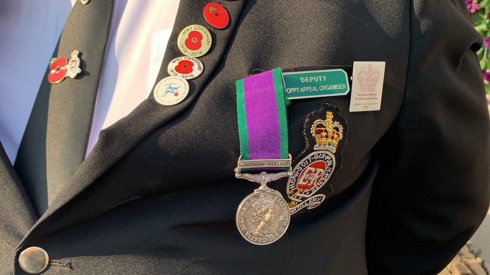 Glyn Sherman's medal and voluntary service award