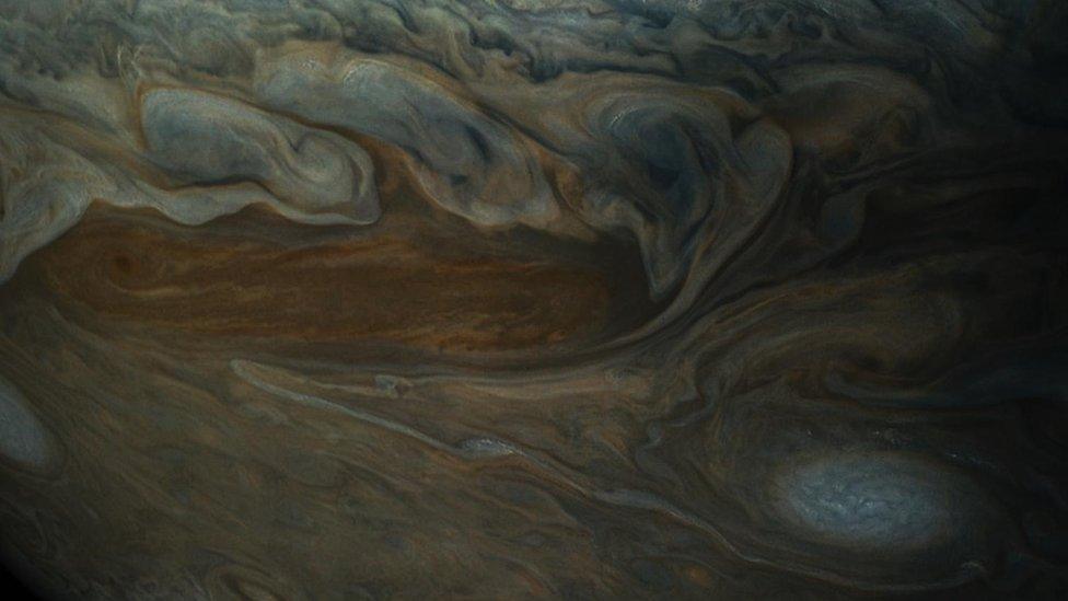 The surface of Jupiter