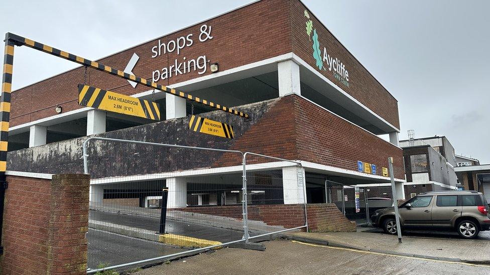 The multi-storey car park in Newton Aycliffe