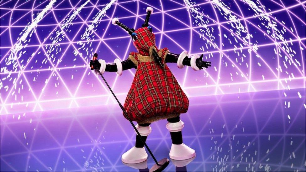 Masked Singer costume, Bagpipes