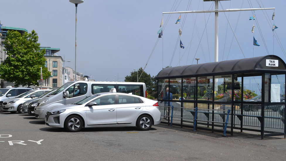 Guernsey taxi rank