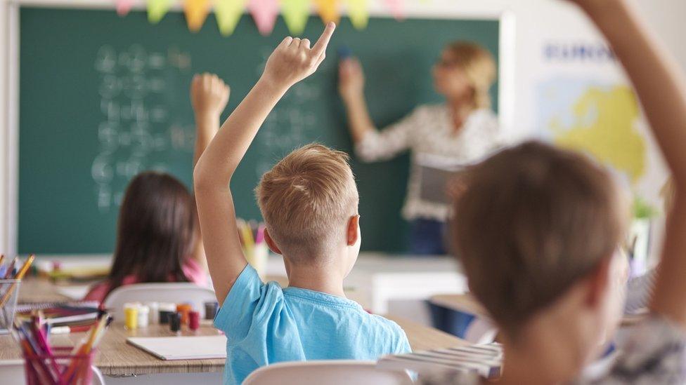 Schoolchildren in class