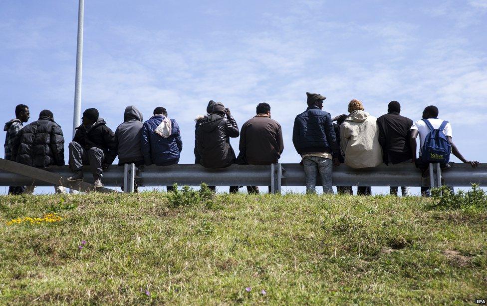 Migrants in Calais