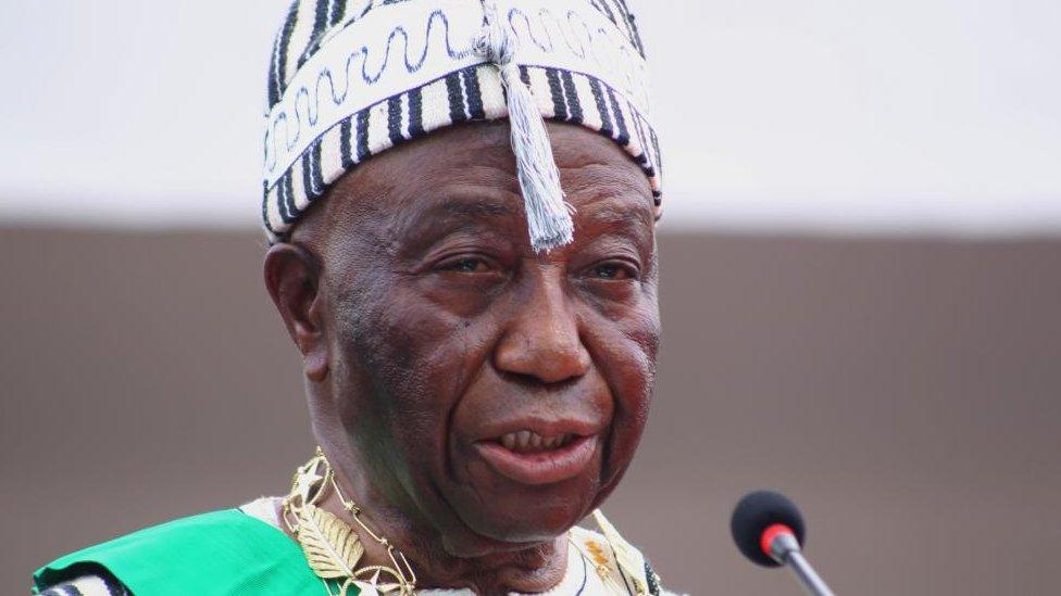 President Joseph Boakai of Liberia during his inauguration ceremony in Monrovia - 22 January 2024