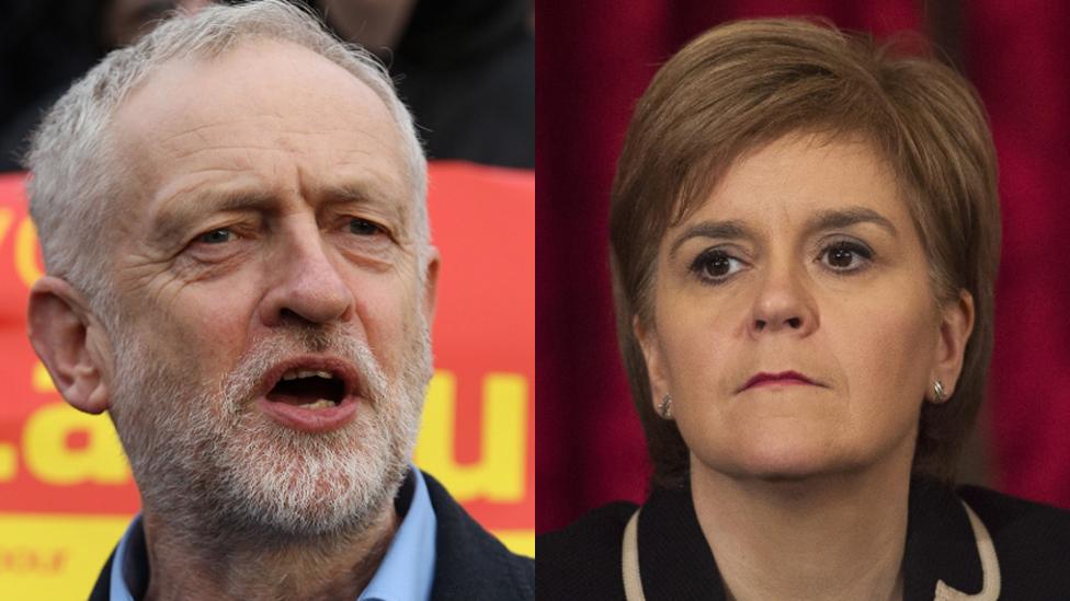 Jeremy Corbyn and Nicola Sturgeon