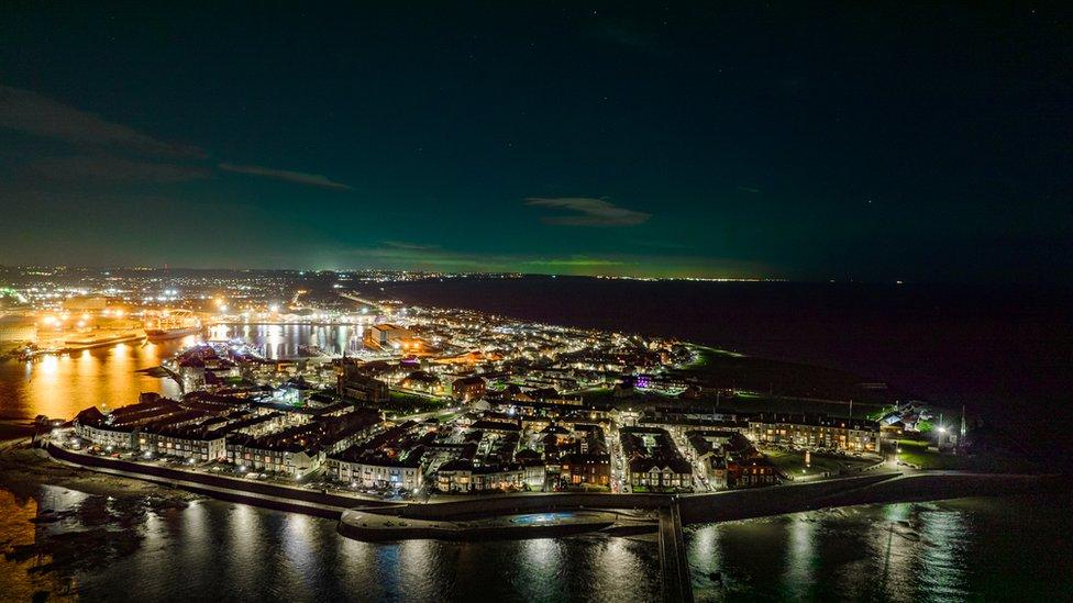 Aurora Borealis at Hartlepool