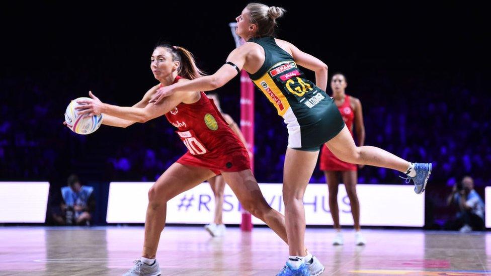 England v South African in the Netball World Cup 2019