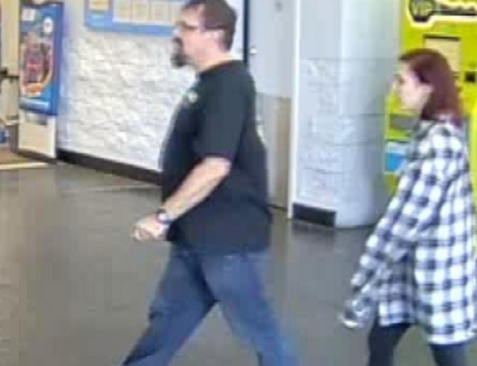 Images from the Walmart visit were released to the public