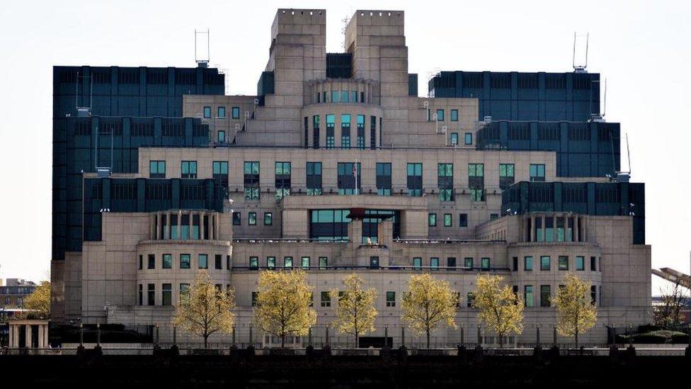 The headquarters of MI6