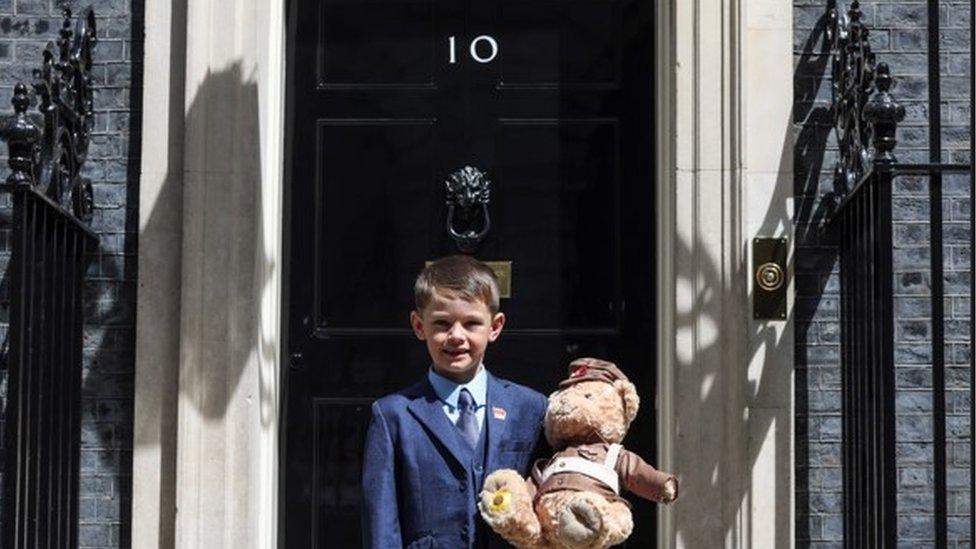 Finley at 10 Downing Street