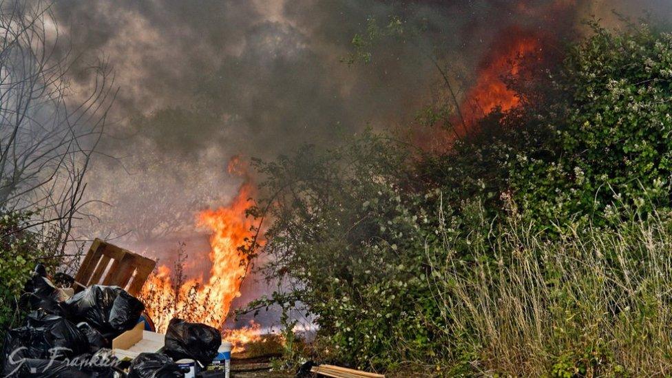 The fire at Canvey Island