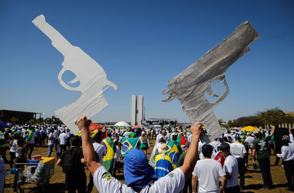 Rally in Brazil for gun rights