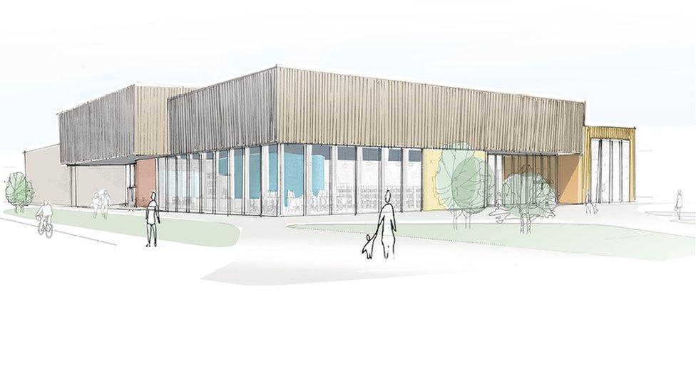 Artist's impression of Woodhouse Close Leisure Centre