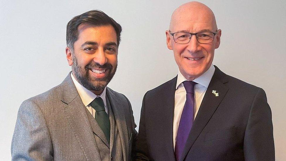 Humza Yousaf and John Swinney