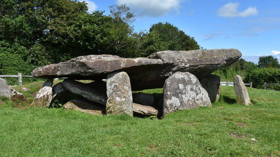 King Arthur's possible tomb stone