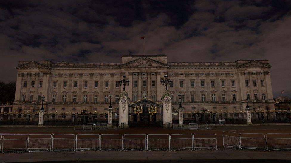 Buckingham Palace in London goes dark for Earth Hour 2024