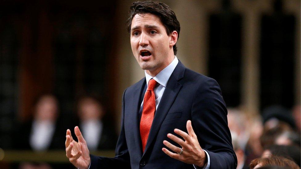 Canada's Prime Minister Justin Trudeau speaks at the House of Commons in Ottawa, 7 December 2016