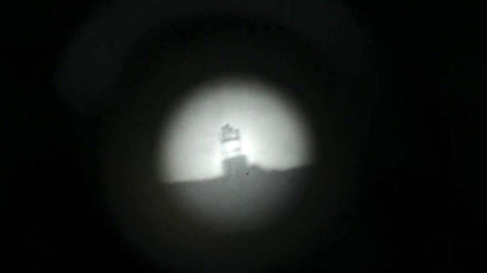 The view through the telescope