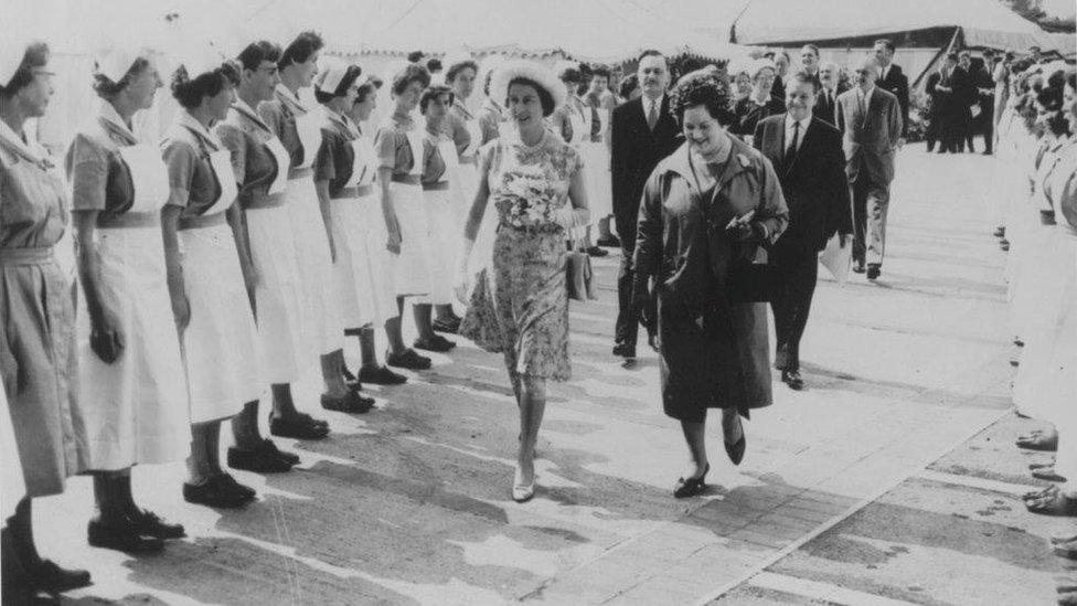 The Queen opening the QEII Hospital in 1963