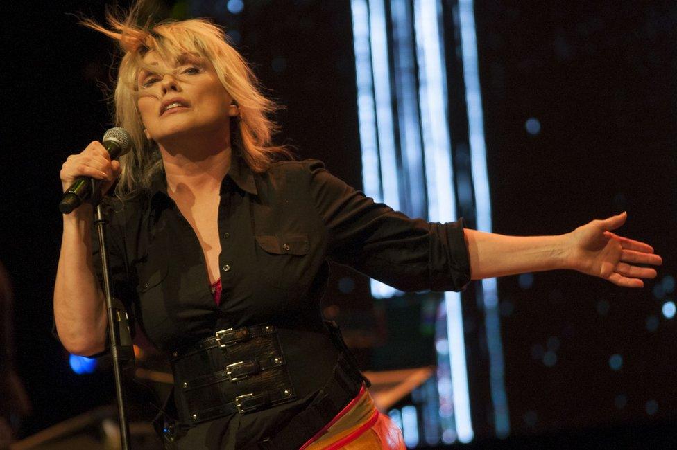 Debbie Harry on stage in Havana, Cuba