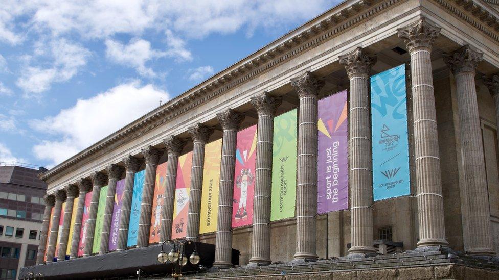 Birmingham Town Hall, in Birmingham city centre