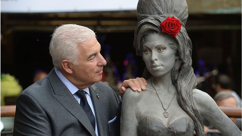 Mitch Winehouse attends the unveiling of the statue of the late Amy Winehouse